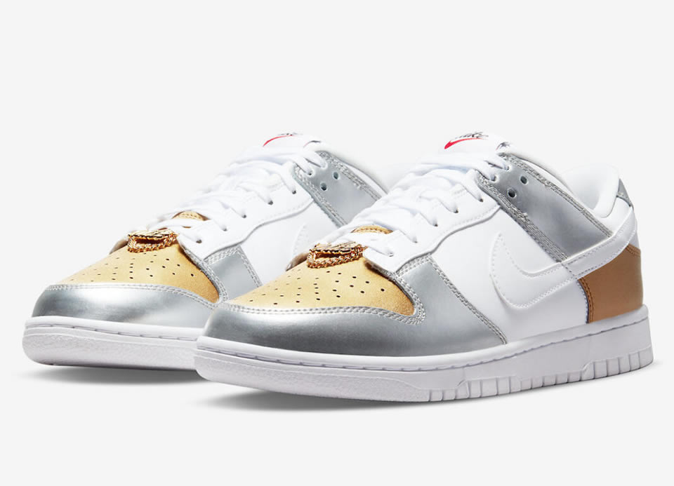 Nike Dunk Low Se Silver Gold Metallic Wmns Dh4403 700 3 - www.kickbulk.cc