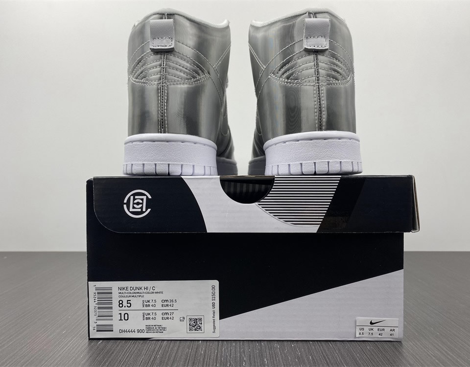 Nike Clot Dunk High Silver Metallic Dh4444 900 13 - www.kickbulk.cc