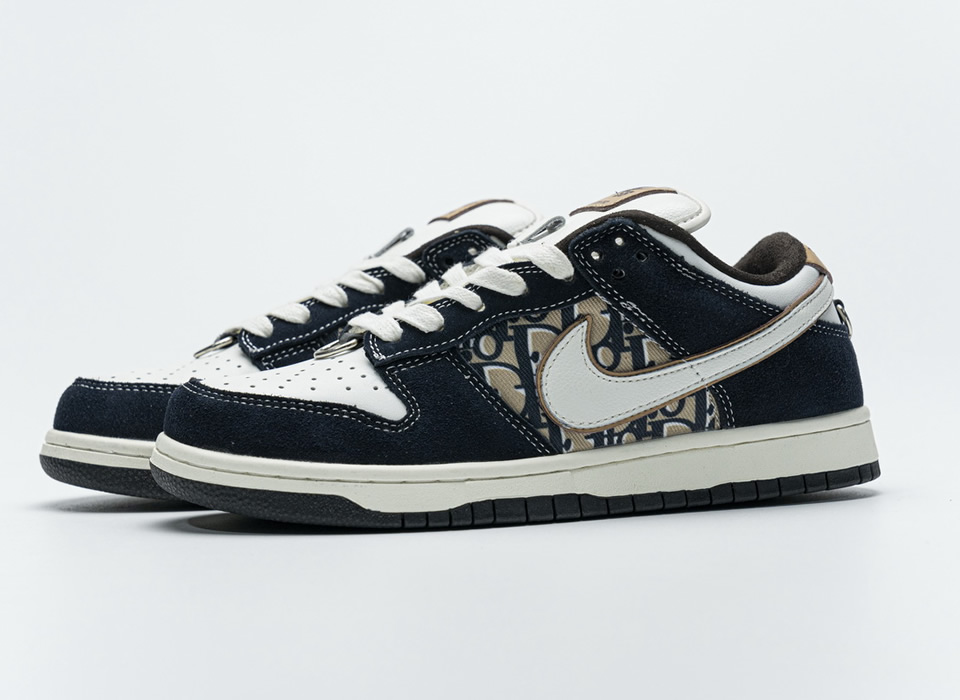 Nike Dunk Sb Dior White Ink Blue Custom Made 4 - www.kickbulk.cc