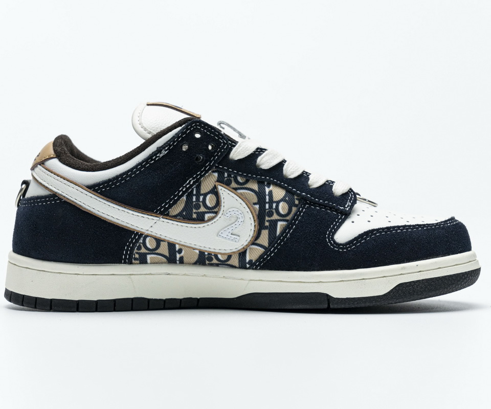 Nike Dunk Sb Dior White Ink Blue Custom Made 7 - www.kickbulk.cc