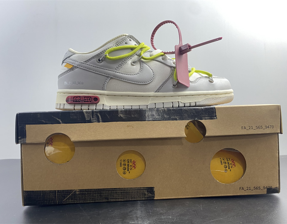 Off White Nike Dunk Low The 50 White Grey Dm1602 106 16 - www.kickbulk.cc