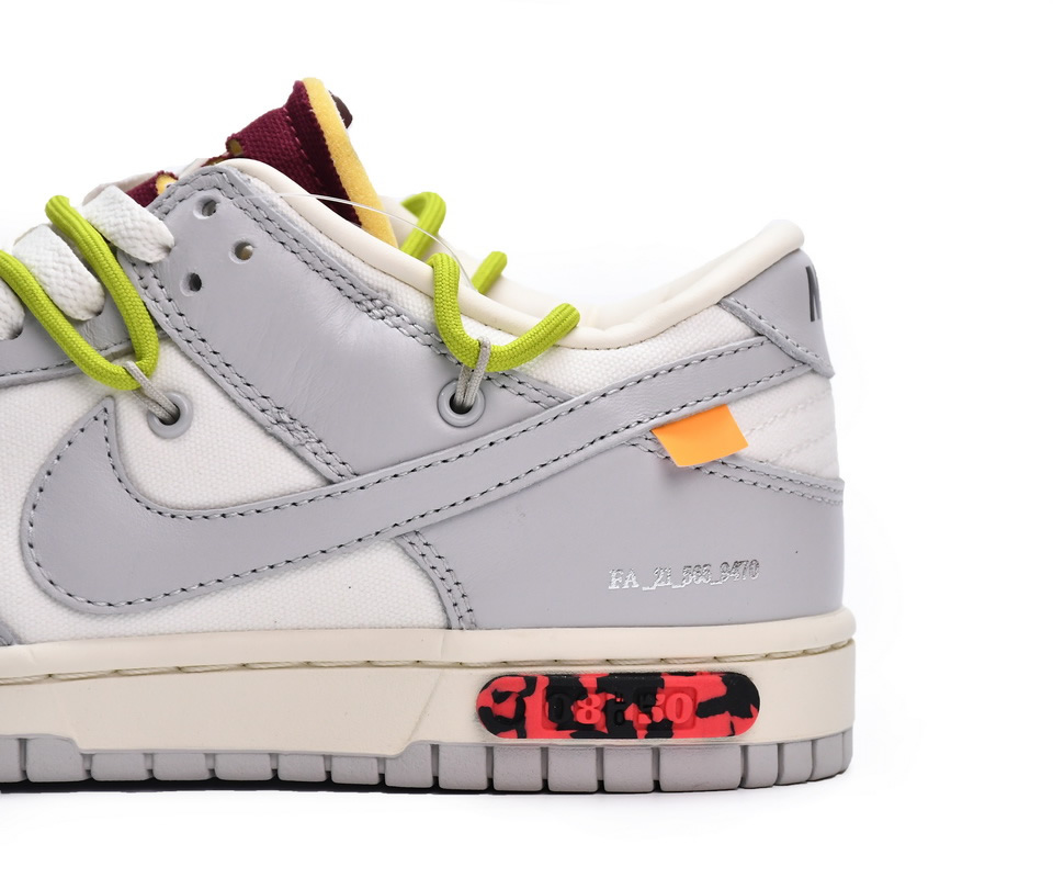 Off White Nike Dunk Low The 50 White Grey Dm1602 106 9 - www.kickbulk.cc