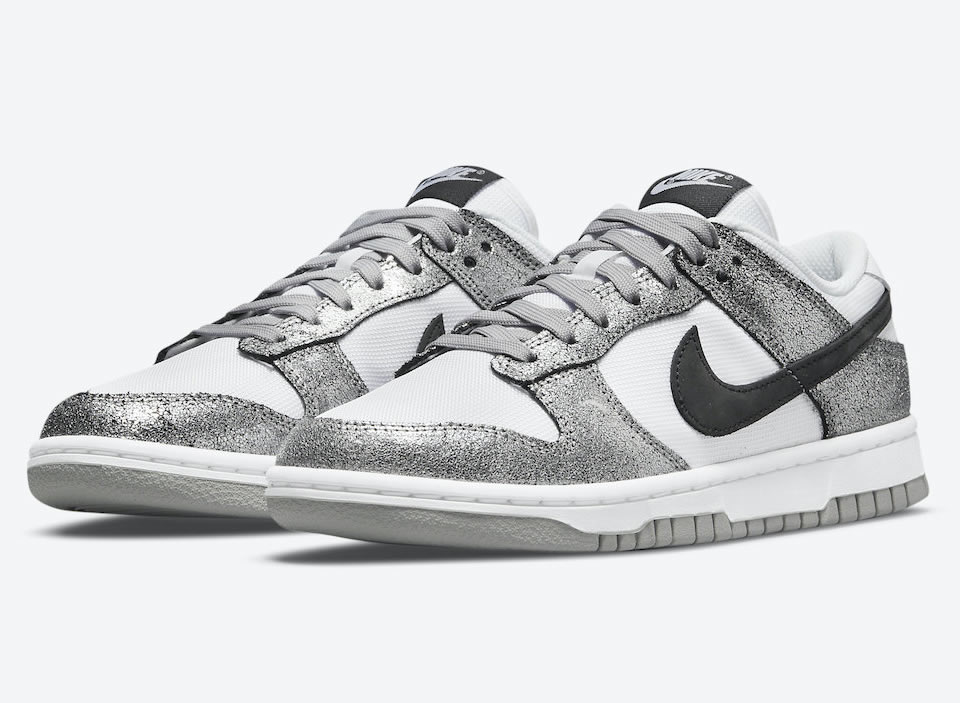 Nike Dunk Low Silver Cracked Leather Shimmer Do5882 001 3 - www.kickbulk.cc