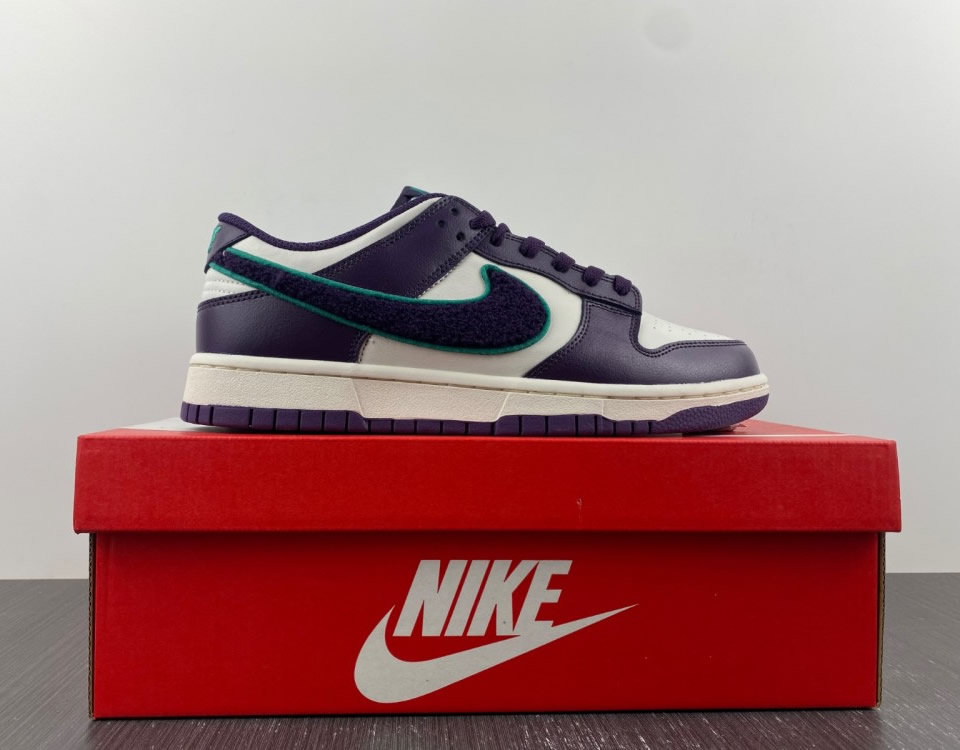 Nike Dunk Low Chenille Swoosh Dq7683 100 15 - www.kickbulk.cc