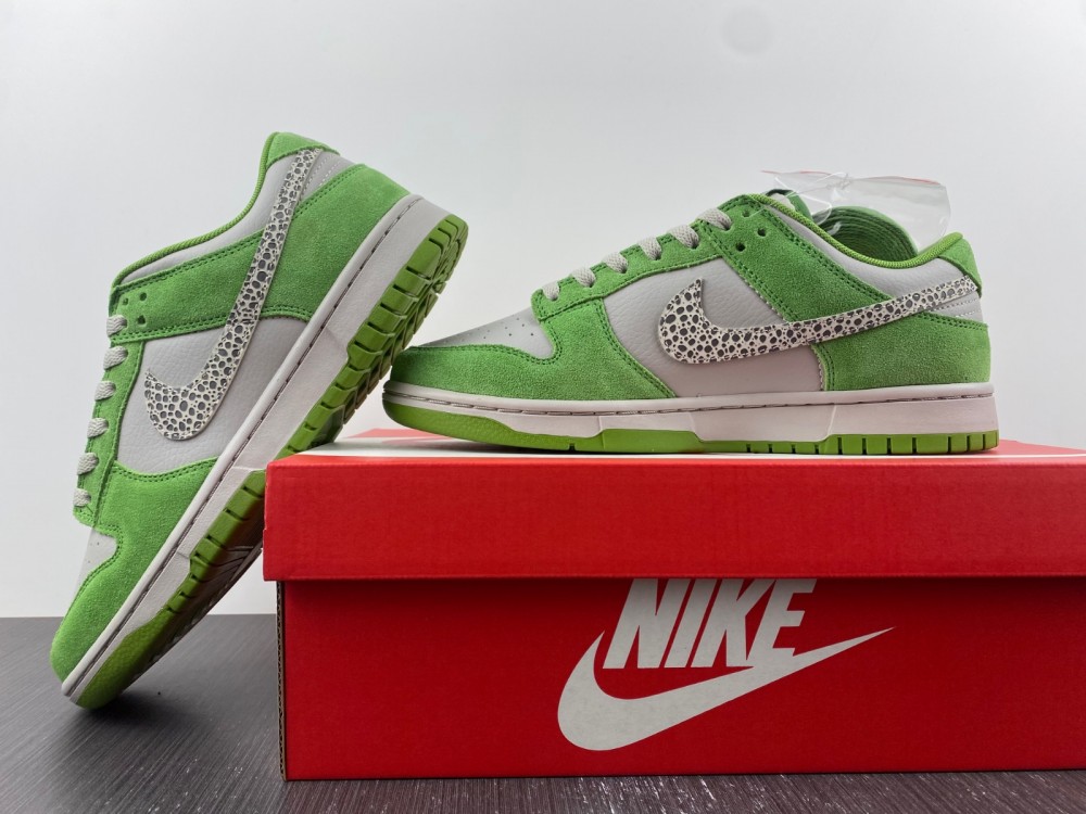 Nike Dunk Low Safari Swoosh Chlorophyll Dr0156 300 13 - www.kickbulk.cc