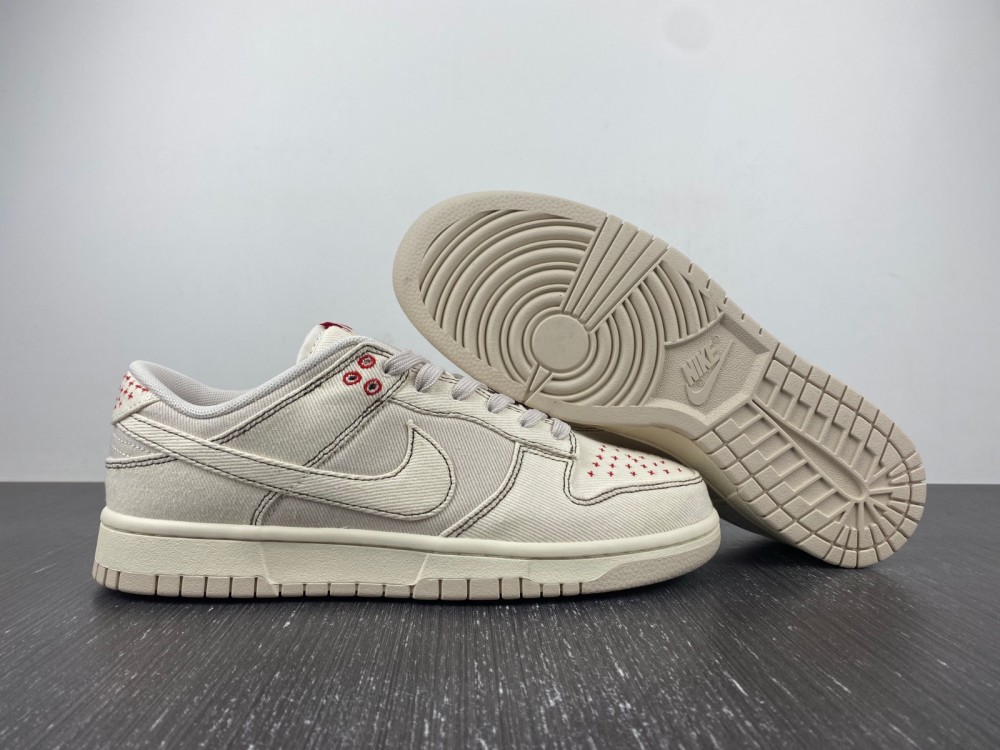 Nike Dunk Low Sashiko Light Orewood Brown Dv0834 100 9 - www.kickbulk.cc