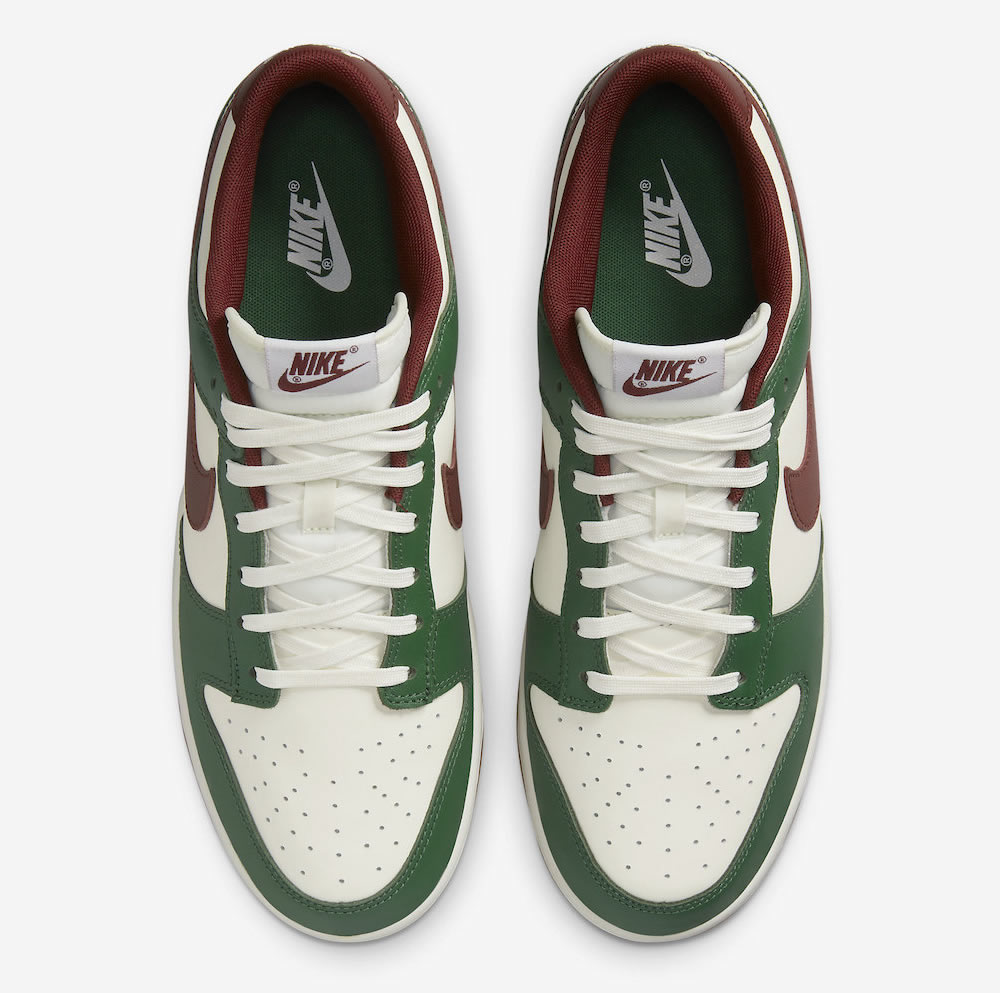 Nike Dunk Low Gorge Green Team Red Fb7160 161 2 - www.kickbulk.cc