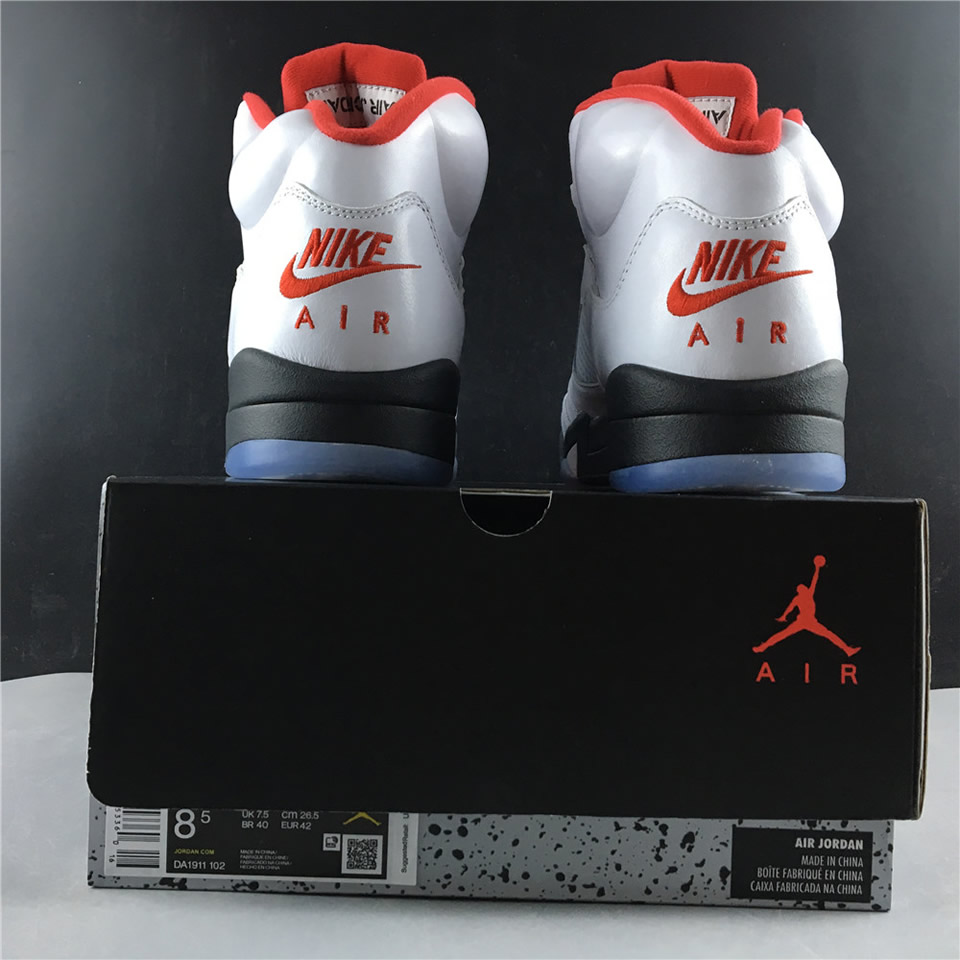 Nike Air Jordan 5 Retro Fire Red Silver Tongue 2020 Da1911 102 7 - www.kickbulk.cc
