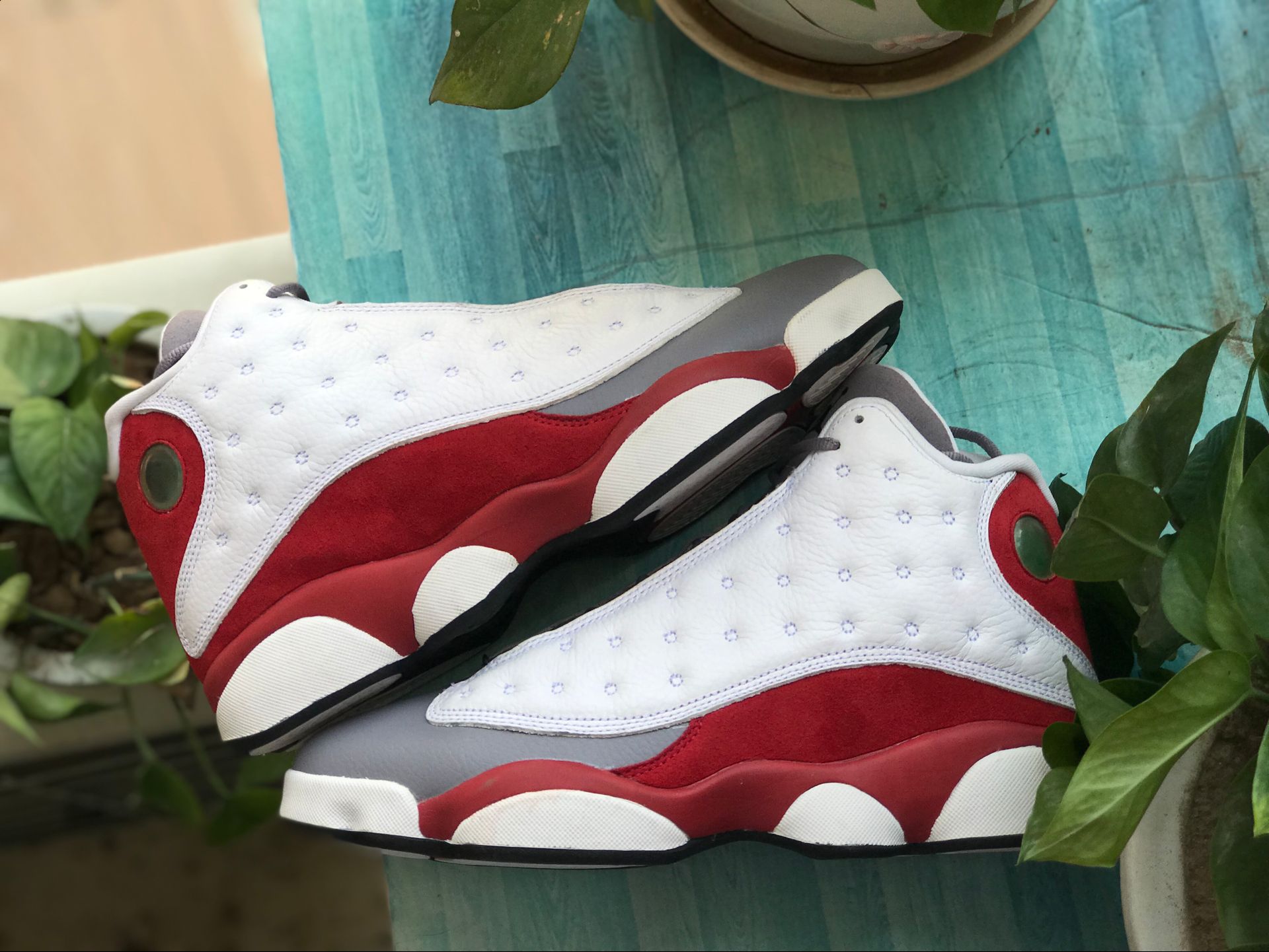 Nike Air Jordan 13 Retro Cement Grey Toe 414571 126 10 - www.kickbulk.cc