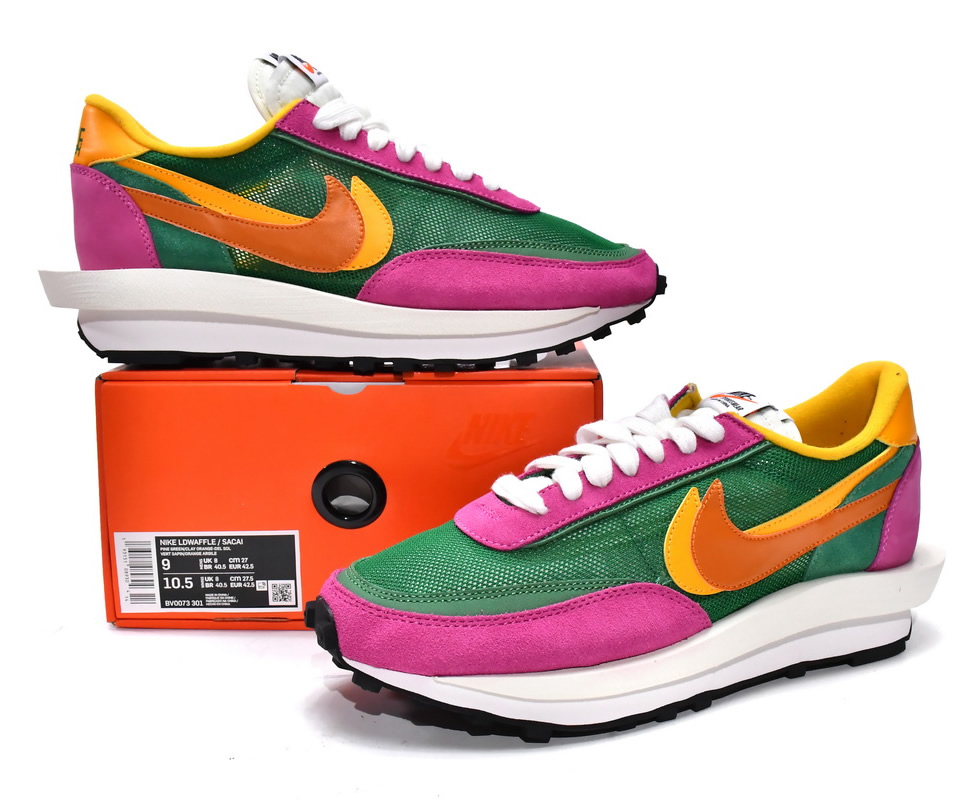 Sacai Nike Ldwaffle Pine Green Bv0073 301 7 - www.kickbulk.cc