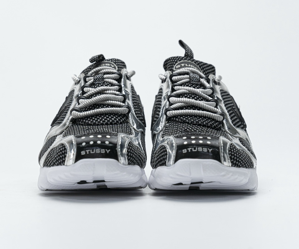 Stussy Nike Air Zoom Spiridon Cage 2 Black Silver Cu1854 001 6 - www.kickbulk.cc