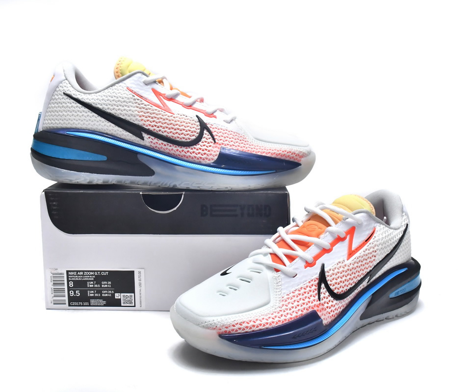 Nike Air Zoom Gt Cut White Laser Blue Cz0175 101 8 - www.kickbulk.cc