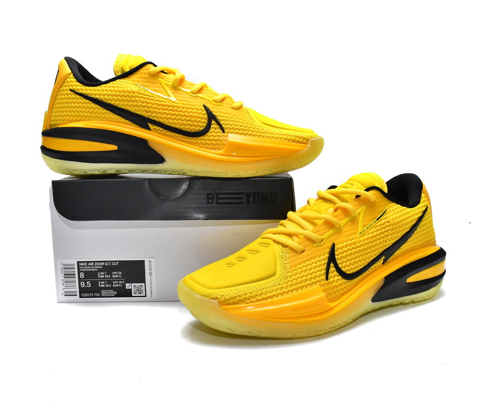 Nike Air Zoom Gt Cut Ep Yellow Black Brown Cz0175 701 6 - www.kickbulk.cc