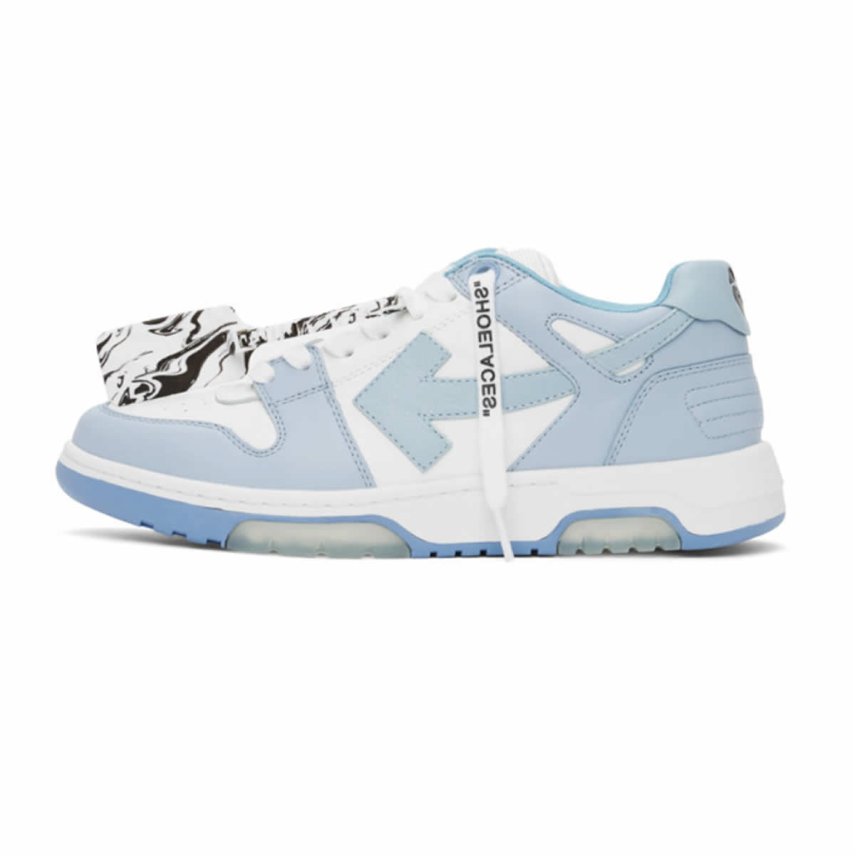 Off White White Blue Out Of Office Ooo Sneakers 222607m237012 1 - www.kickbulk.cc