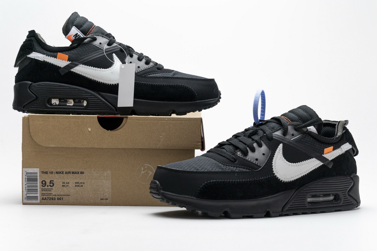 Off White X Nike Air Max 90 Black Aa7293 001 12 - www.kickbulk.cc