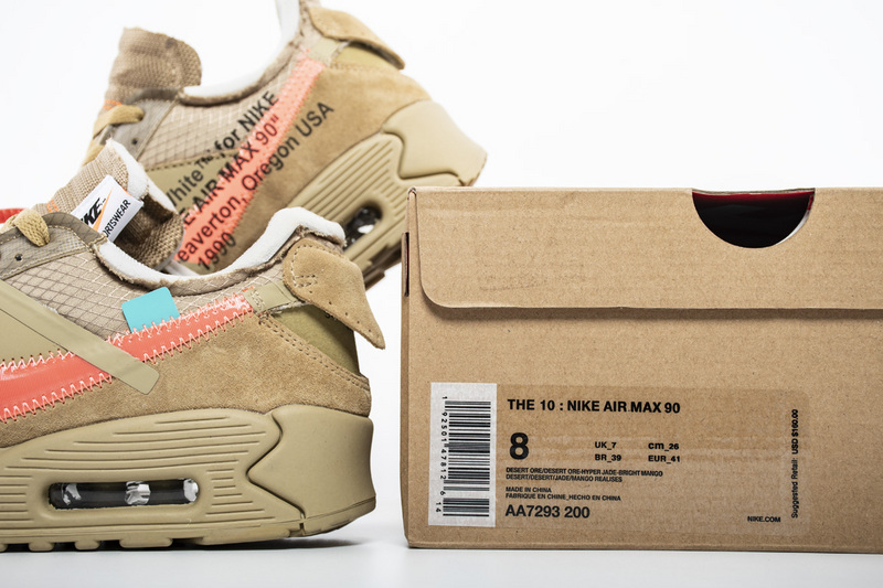 Off White X Nike Air Max 90 Desert Ore Aa7293 200 13 - www.kickbulk.cc