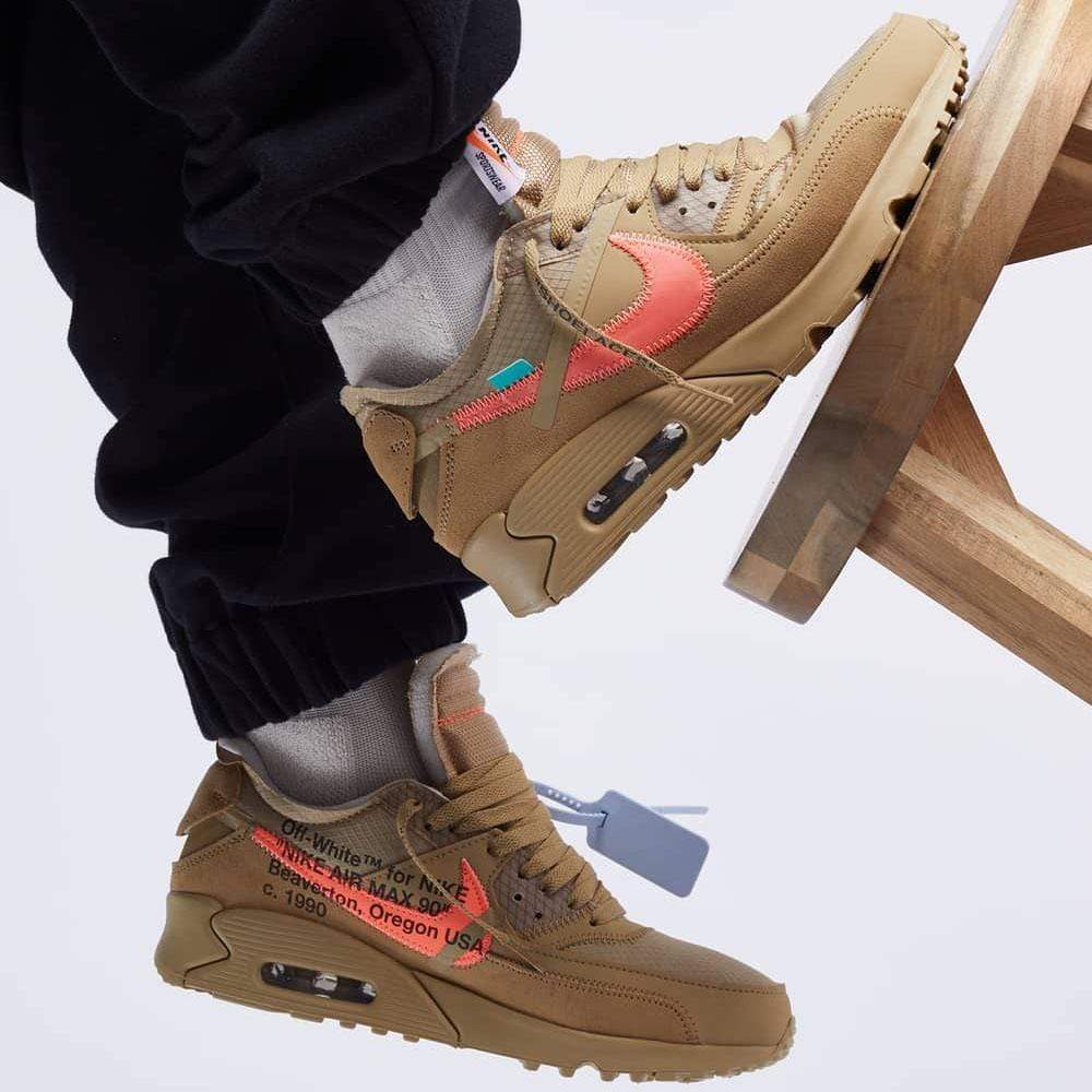 Off White X Nike Air Max 90 Desert Ore Aa7293 200 6 - www.kickbulk.cc