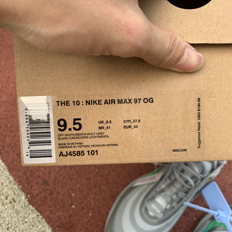 Off White X Nike Air Max 97 Menta Aj4585 101 26 - www.kickbulk.cc