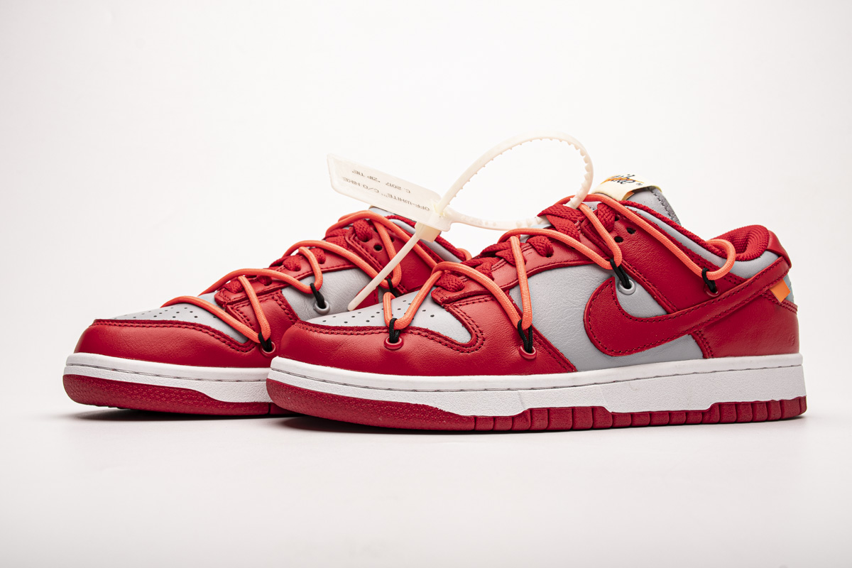 Off White X Nike Dunk Low University Red Ct0856 600 9 - www.kickbulk.cc