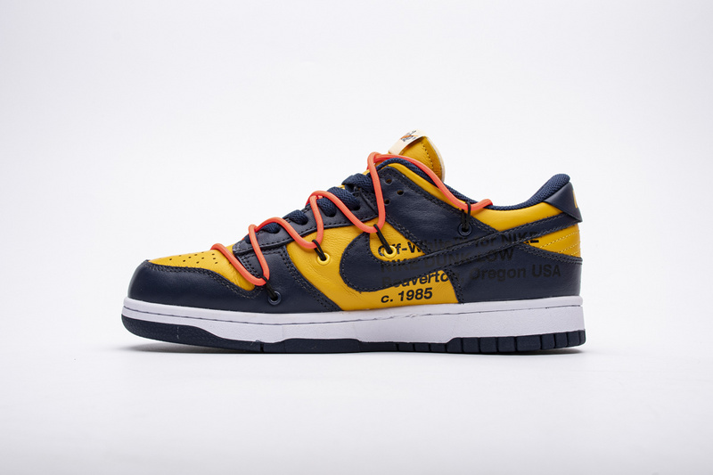 Off White X Nike Dunk Low University Gold Ct0856 700 8 - www.kickbulk.cc