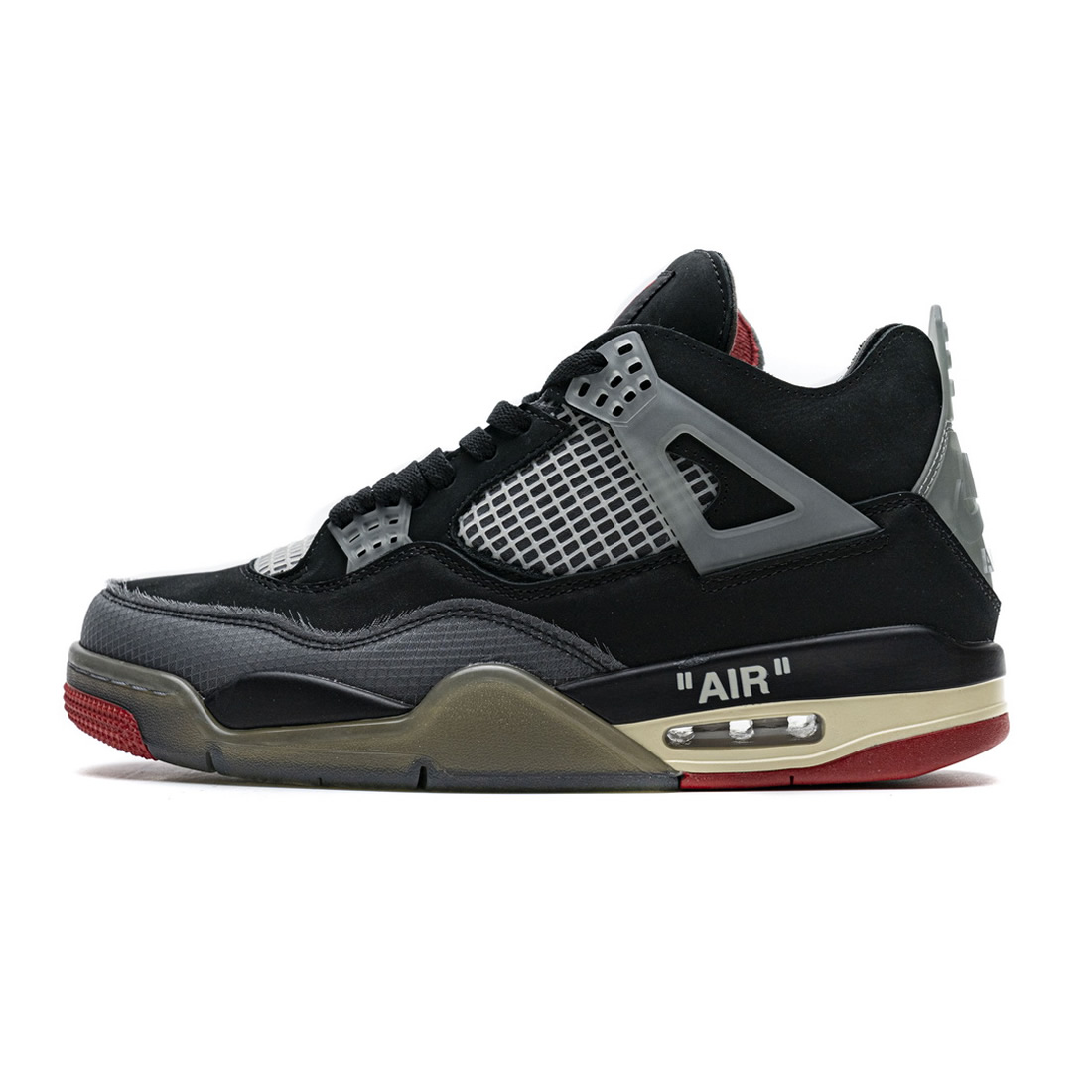 Cv9388 001 Off White X Air Jordan 4 Bred Black Red 1 - www.kickbulk.cc