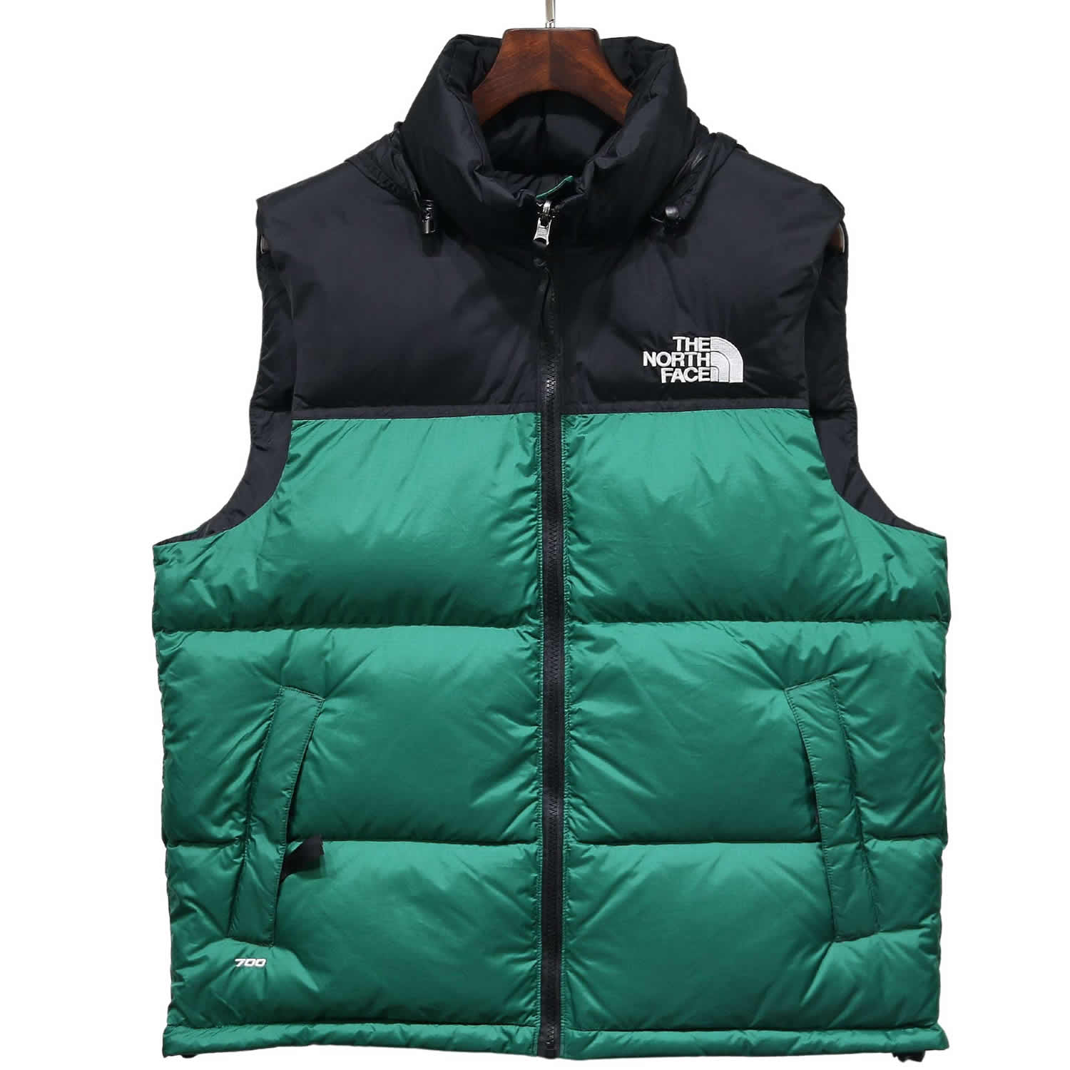 The North Face Down Vest Green 1 - www.kickbulk.cc