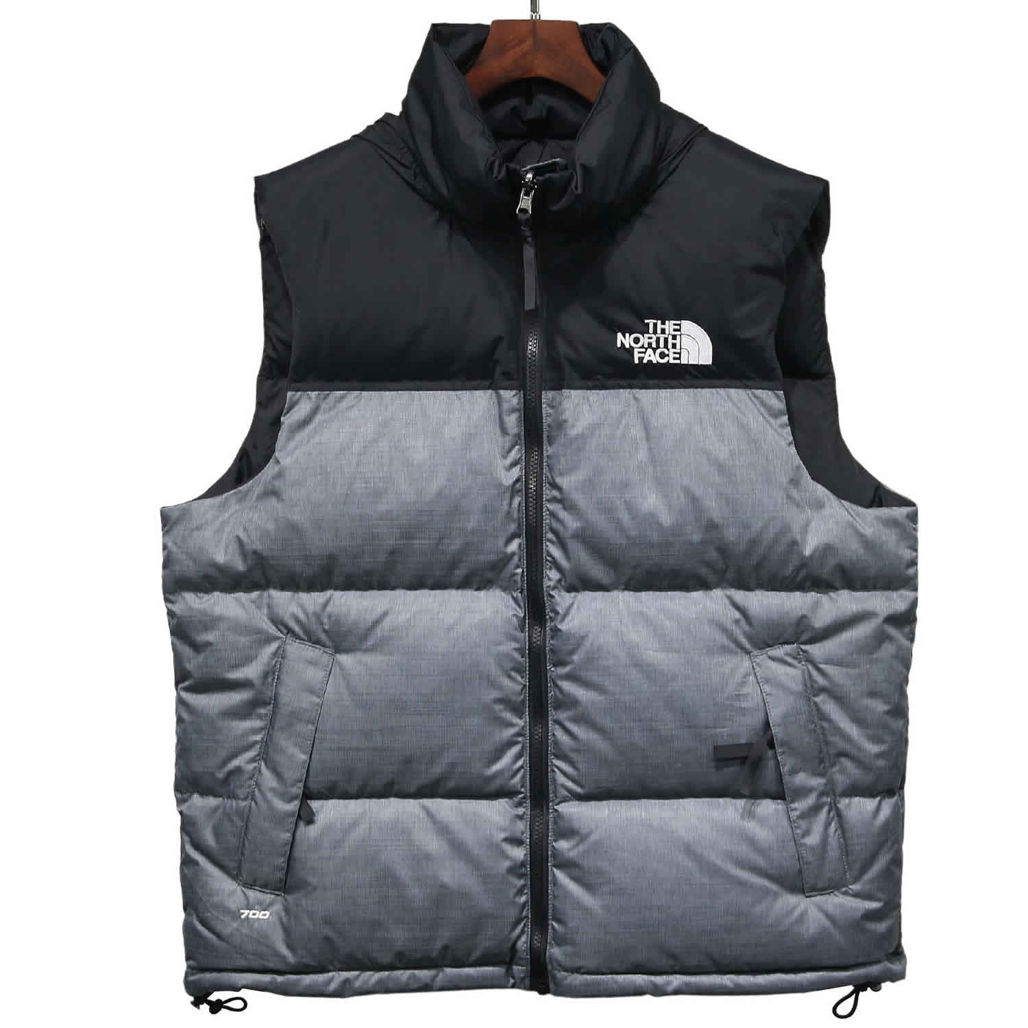 The North Face Down Vest Grey 1 - www.kickbulk.cc