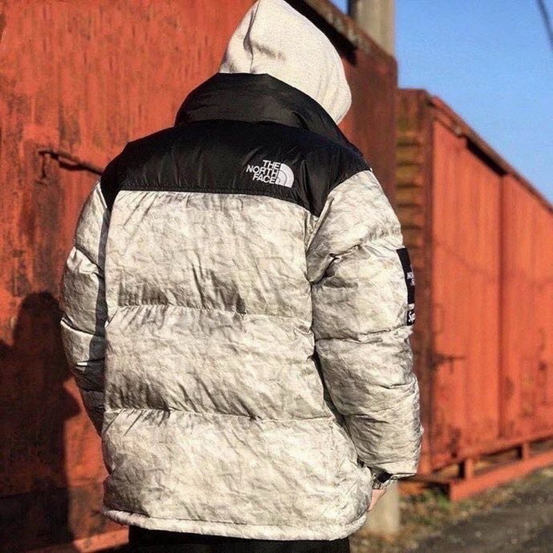 Supreme The North Face Crumpled Printing Down Jacket 5 - www.kickbulk.cc