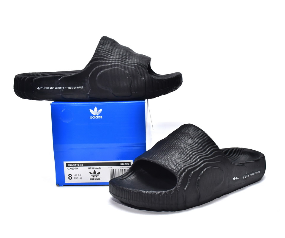 Aiddas Adilette 22 Slides Black Gx6949 5 - www.kickbulk.cc