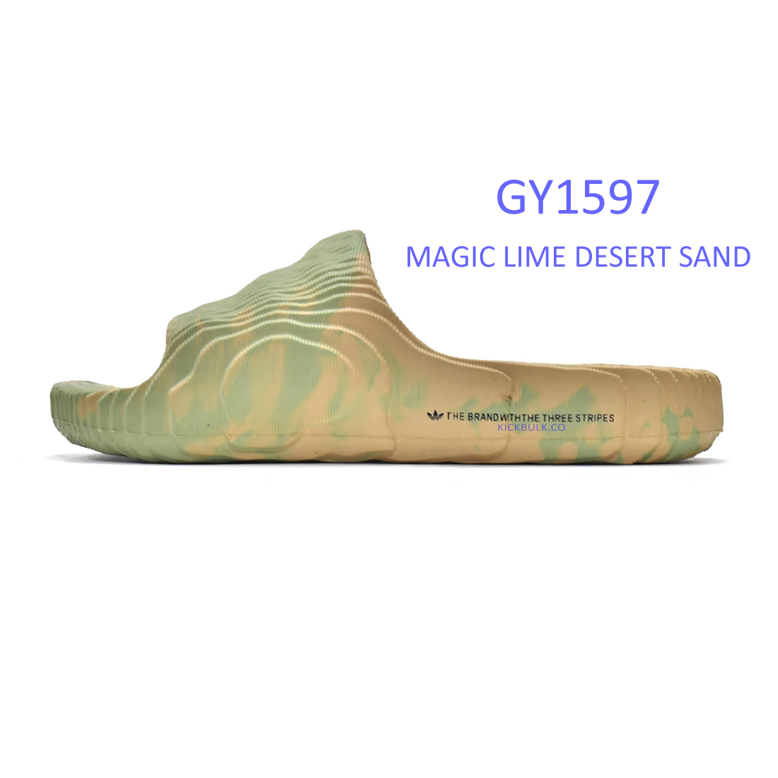 Aiddas Adilette 22 Slides Magic Lime Desert Sand Gy1597 1 - www.kickbulk.cc