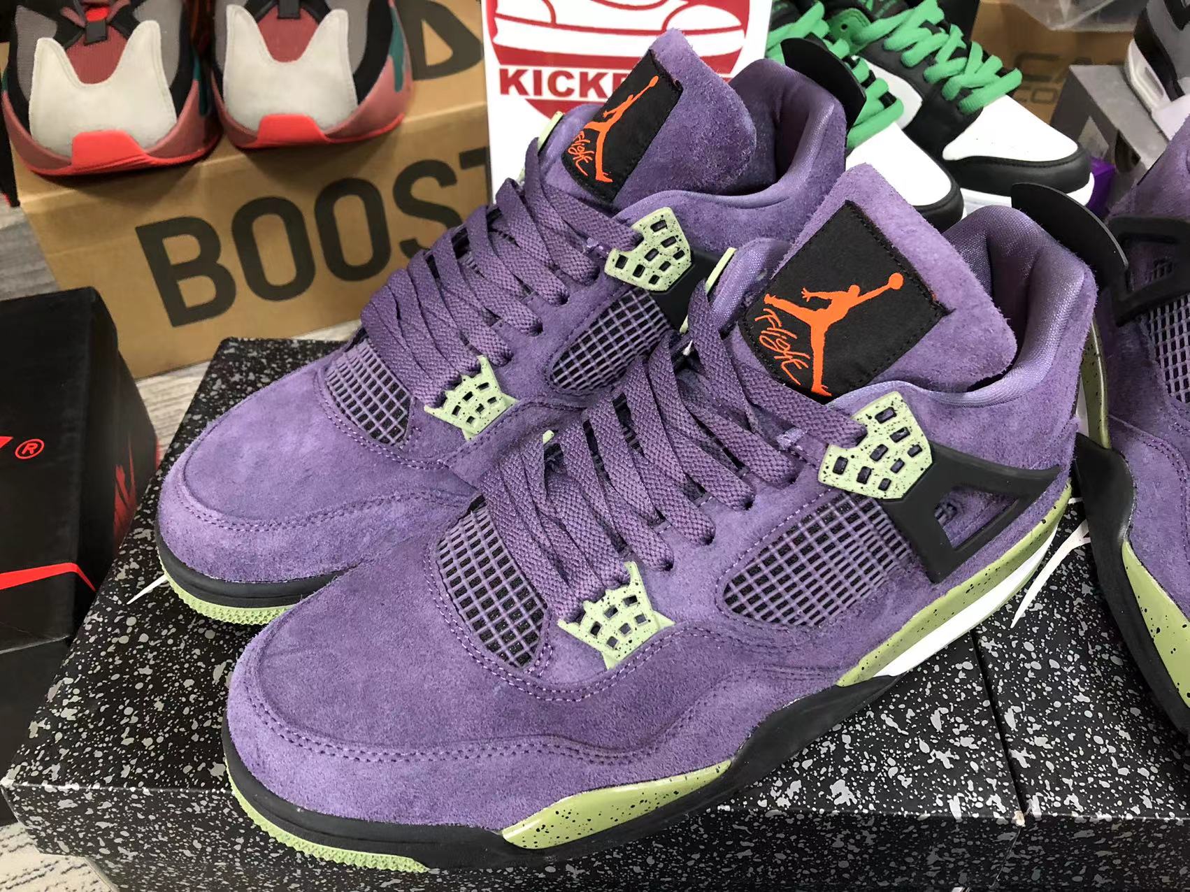 Saw these Air Jordan 4 Canyon Purple and could only think of one thing. :  r/evangelion