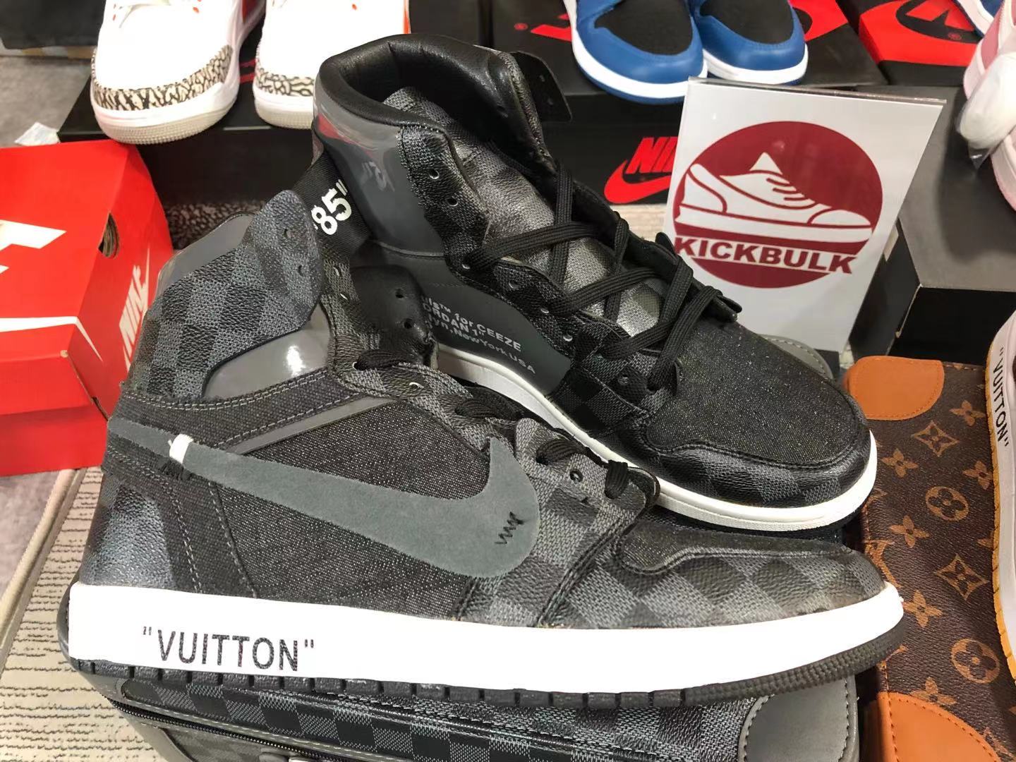 Louis Vuitton x Air Jordan 4 Black LV6927-001kickbulk sneakers