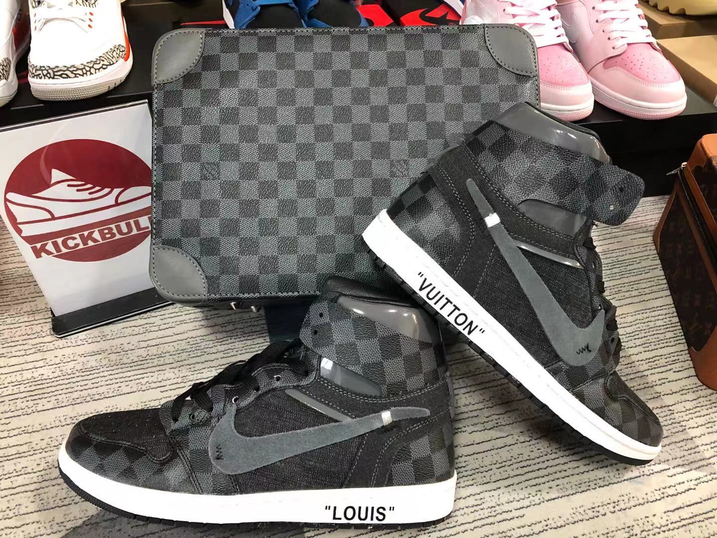 Louis Vuitton x Air Jordan 4 Black LV6927-001kickbulk sneakers 