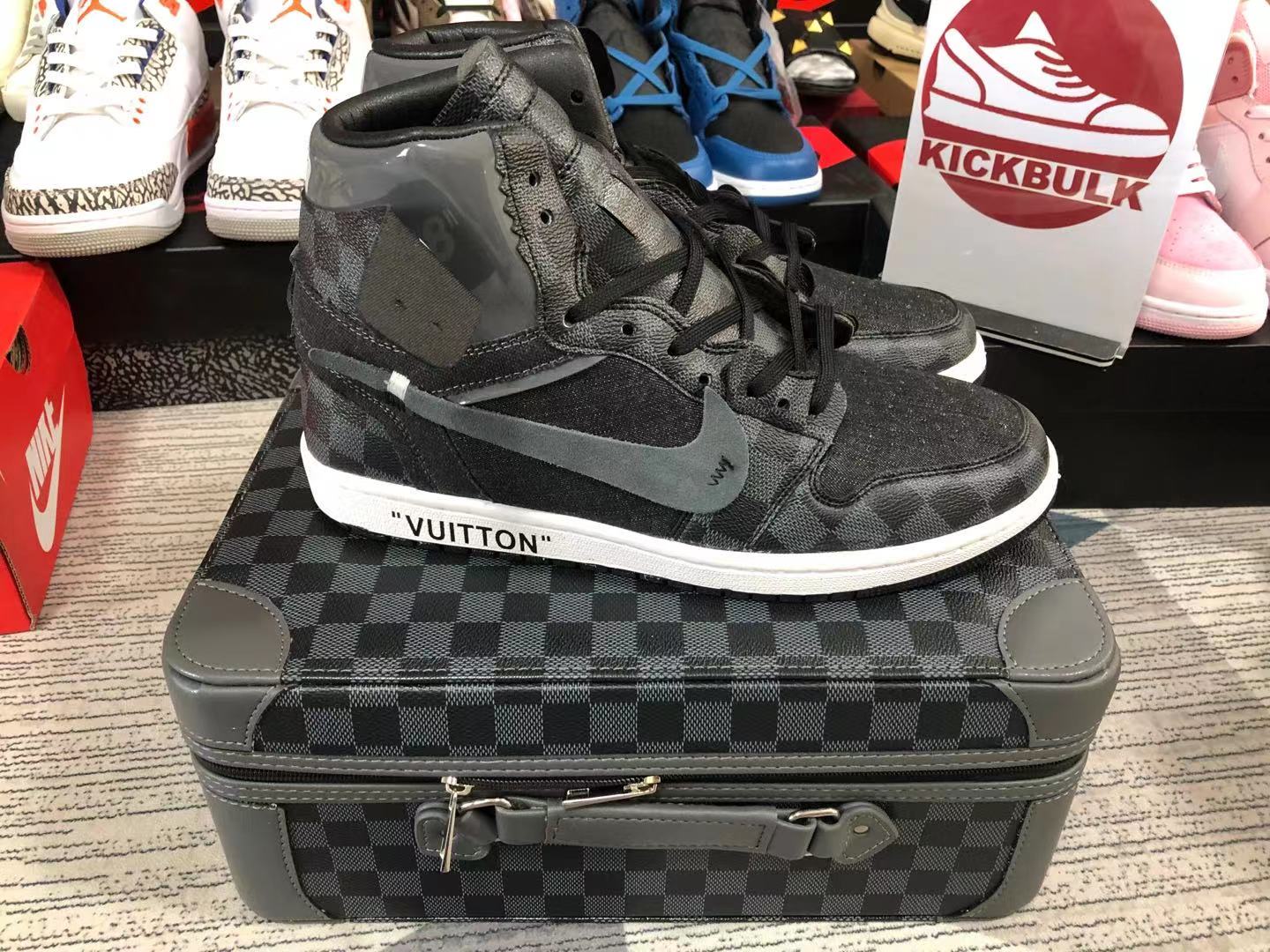 Louis Vuitton x Air Jordan 4 Black LV6927-001kickbulk sneakers