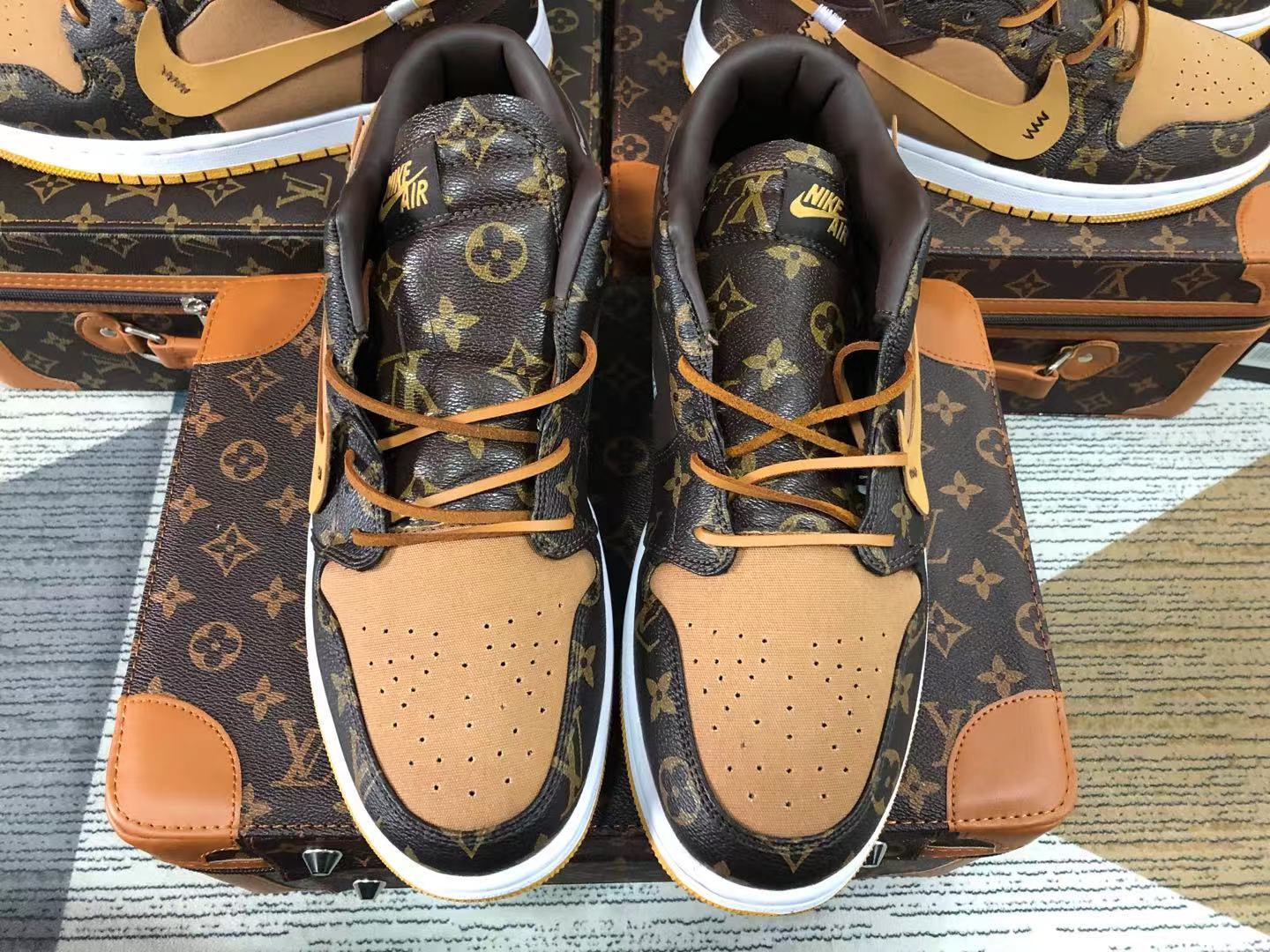 Custom Louis Vuitton x Air Jordan 1 Highs & Lows by The Shoe Surgeon 👀✨, By Nice Kicks