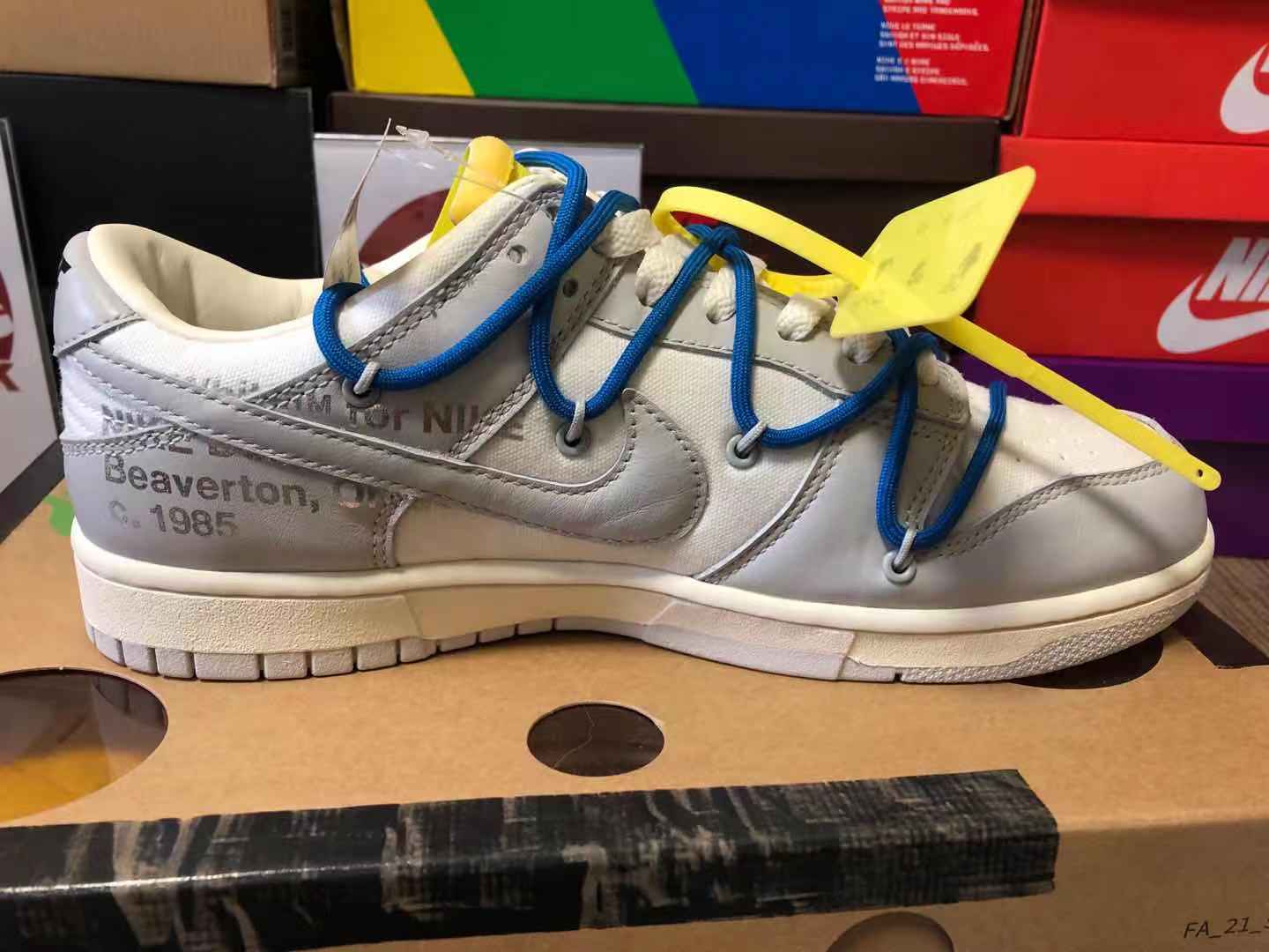 Off-White x Nike Dunk Low 'The 50' Dear Summer KickBulk Sneaker release